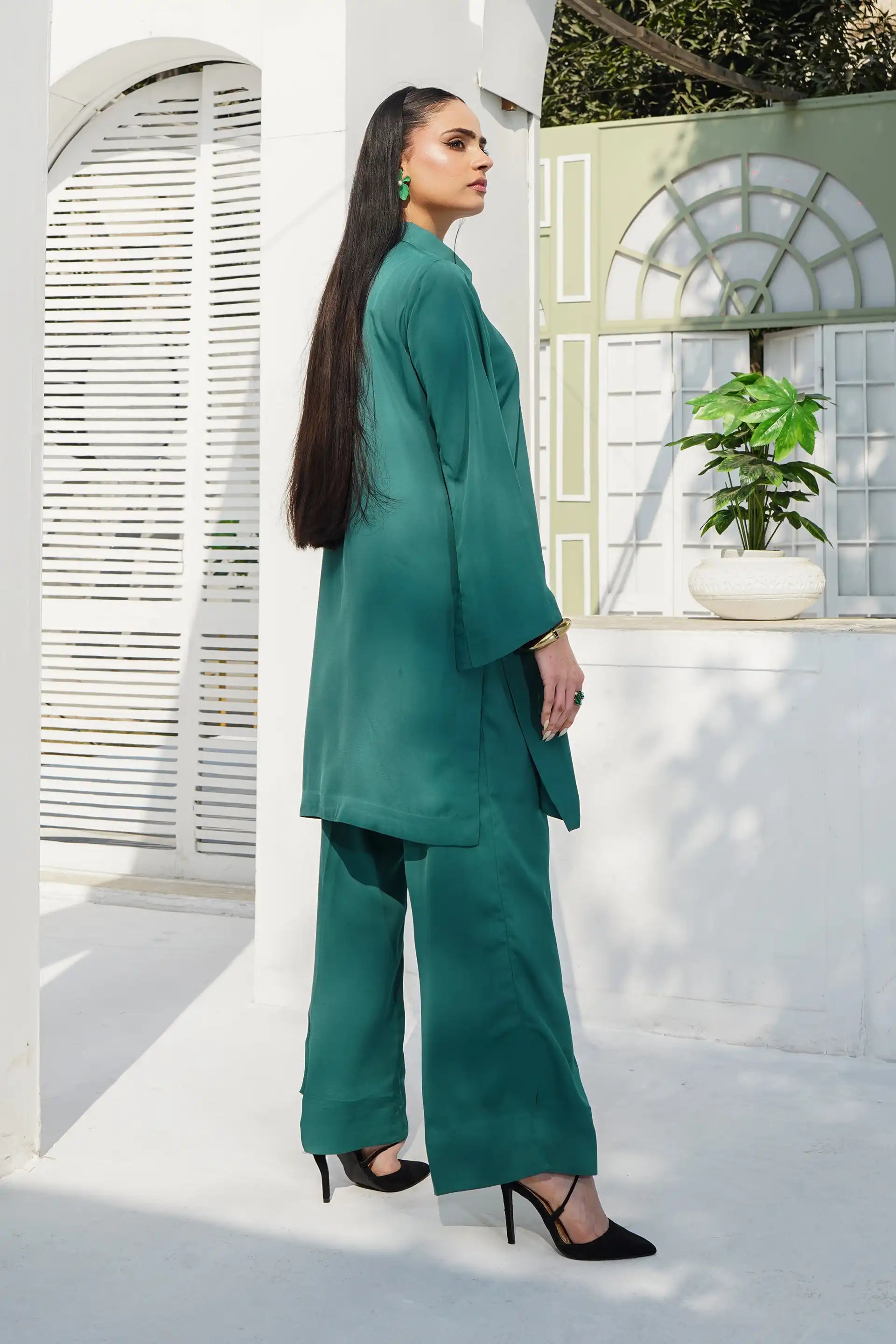 Teal Solid Co-ord Set